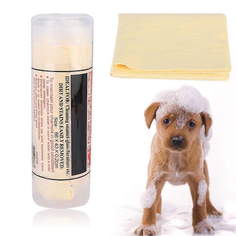 Pet Cloth Soft Comfortable Rapid Water Absorption Bath Shower Towel for Cats DogsYellow