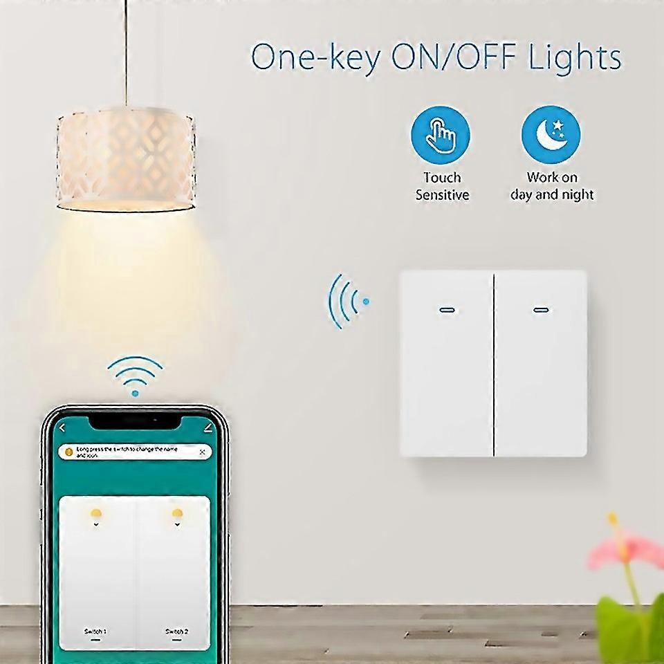 For Tuya Wifi Intelligent European 2way Mechanical Light Control Switch