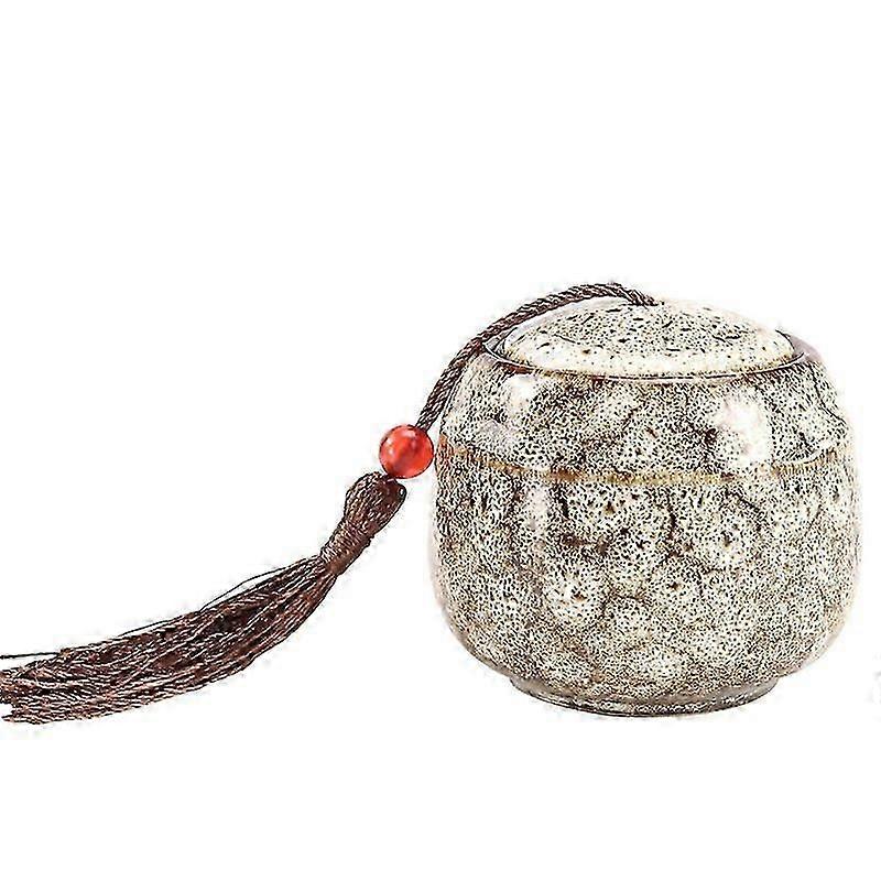 2.4inch Ceramics Pet Caskets Urns Pet Memorial Urn With Tassel