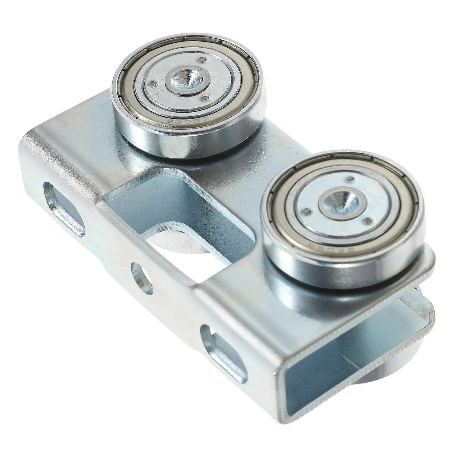 Cabinet Sliding Door Pulley S45C Steel Silent Operation Trolley 8.00X4.50X3.40CM 1Pack