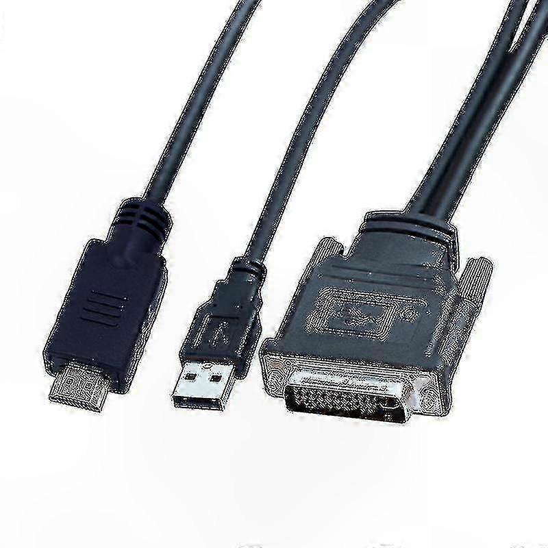30+5 Pin DVI M1-DA to HD-Compatible Dual Link Cable with USB for Projector, 1.7m Connection Cord for High-Resolution Displays and Projectors