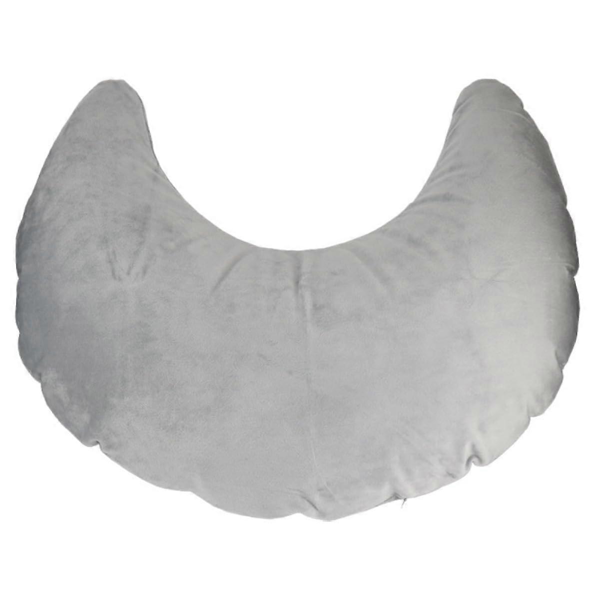 U Shape Inflatable Pillow Cushion Sleeping And Relaxation For Office Car And Sofa Grey Breathable Design Fatigue Relief