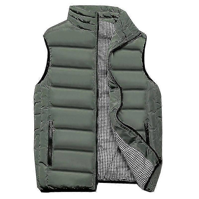 Casual Mens Jacka Ärmlös väst Vår Höst Varma västar Mode Kappor Tjock Män Väst Män Väst Plus Size Väst 5XL