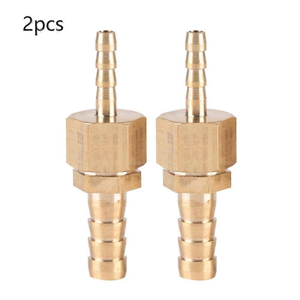 2pcs 4-10mm Brass Barbed Fitting Hose Tail Reducer Reducer Plug Connector