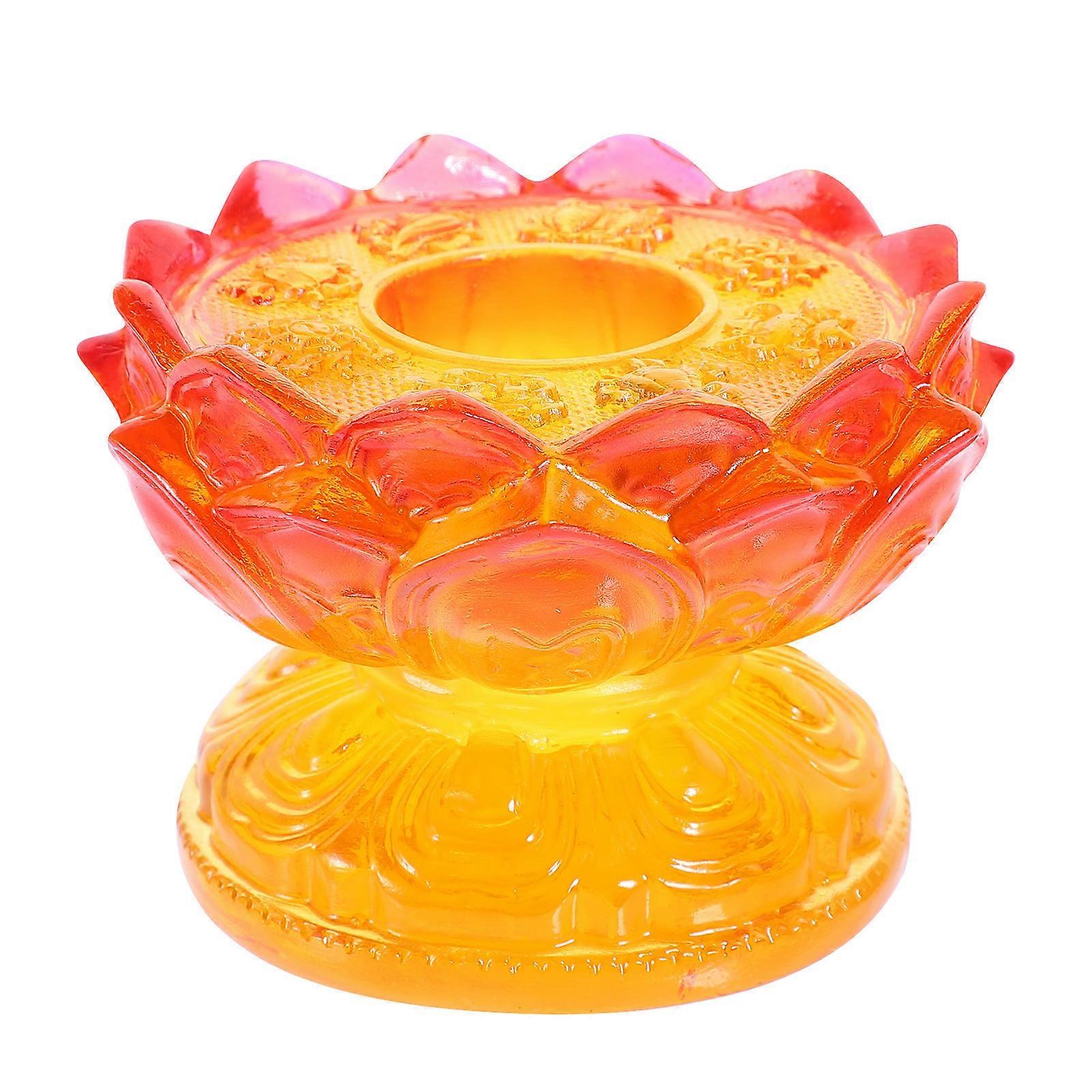 Religious Figurine Stand Resin Base for Display Lotus-Shaped