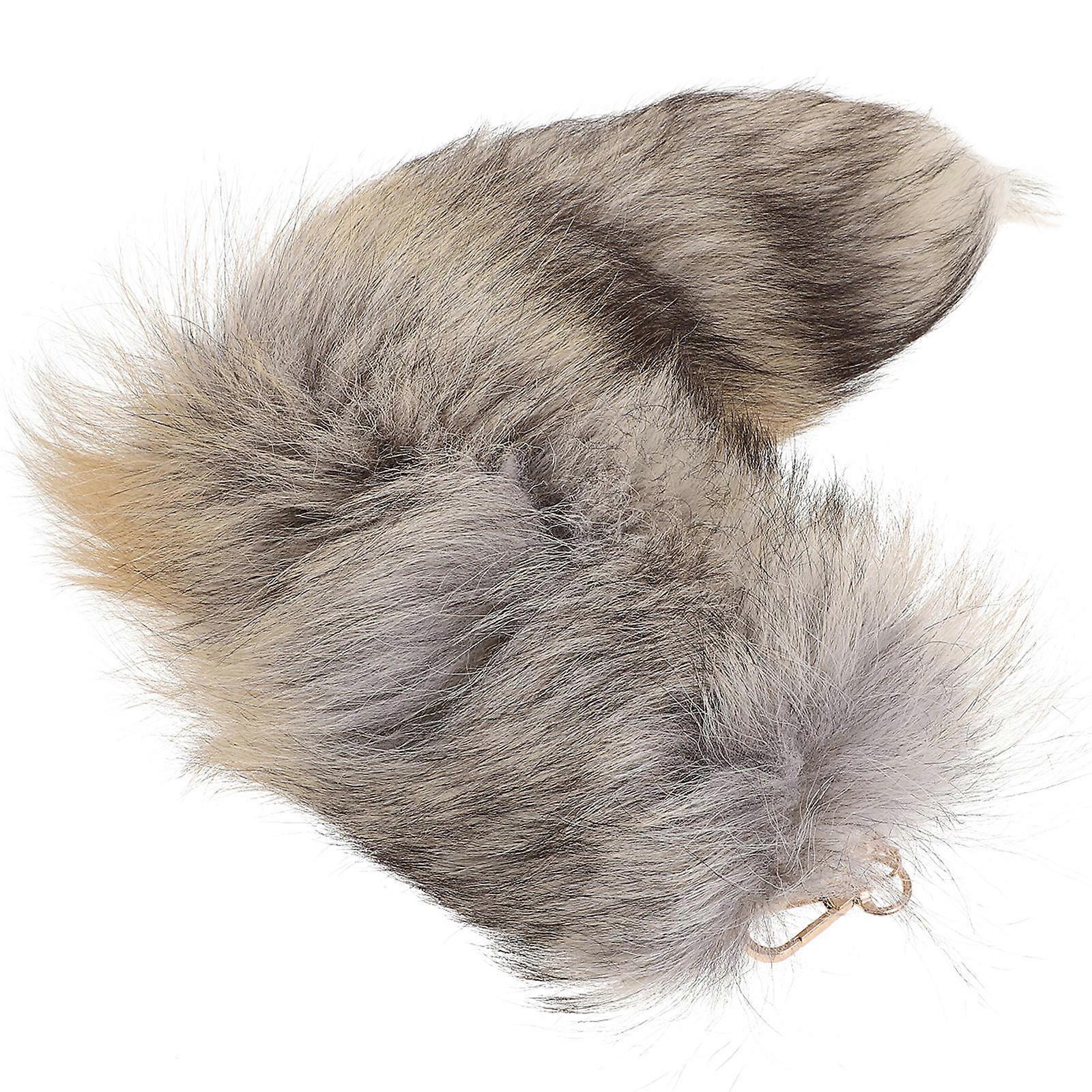 Plush Animal Tail Keychain for Pet 1 Piece Bag Pendant