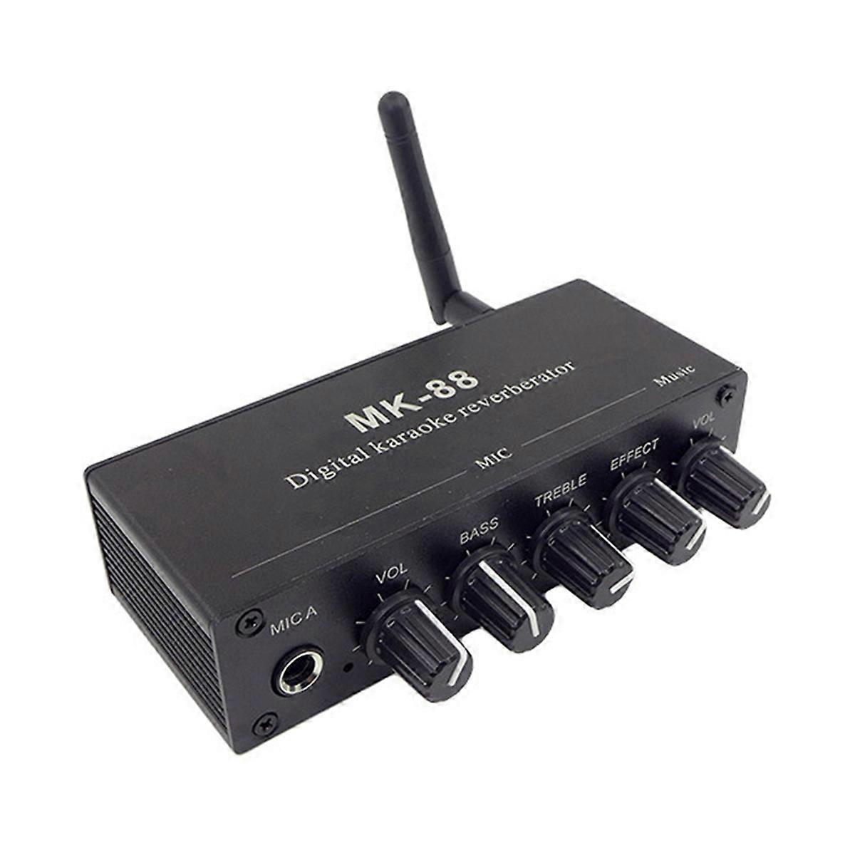 Digital Karaoke Reverberator Bluetooth 5.0 AUX Microphone MIC Reverb Effect Coaxial Decoder Audio Am