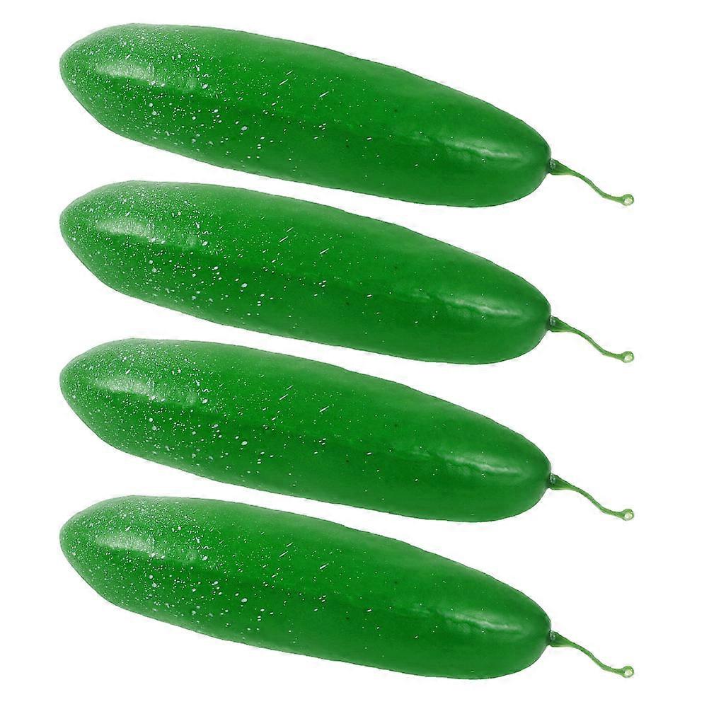 Artificial Green Cucumber Plastic Vegetable for Decoration 16Pcs Pack