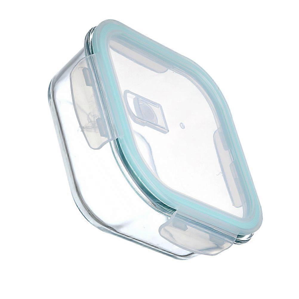 Glass Storage Box Single-Layer Bowl for Microwave Heating with Lid