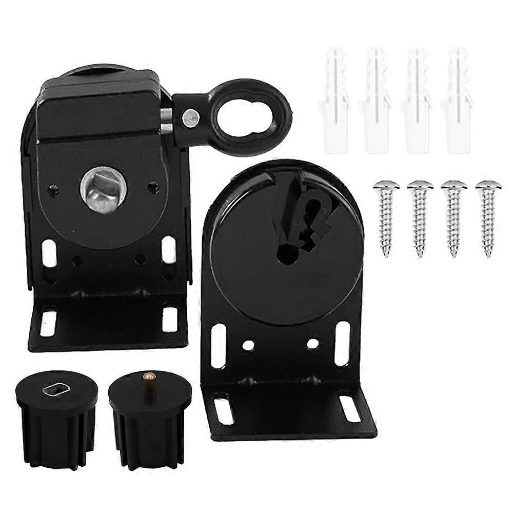 Sunshade Replacement Parts 3Pcs Cordless Bracket For Outdoor Indoor Roller Blinds 7X7X3CM Black Easy Installation