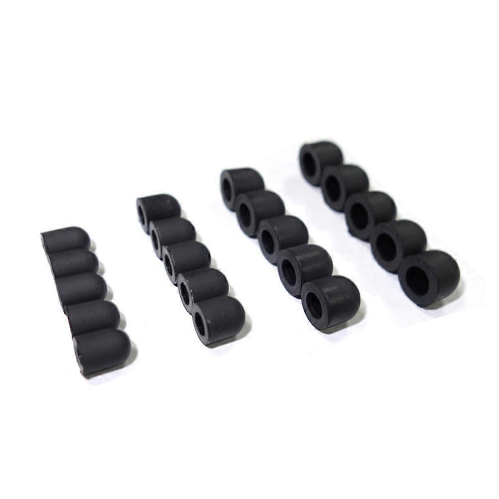Tablet Pen Tip Replacement Round Design Nib Cover for Stylus Pencil Writing Black 0.5x0.5x0.5cm Protect Nib 20Pcs