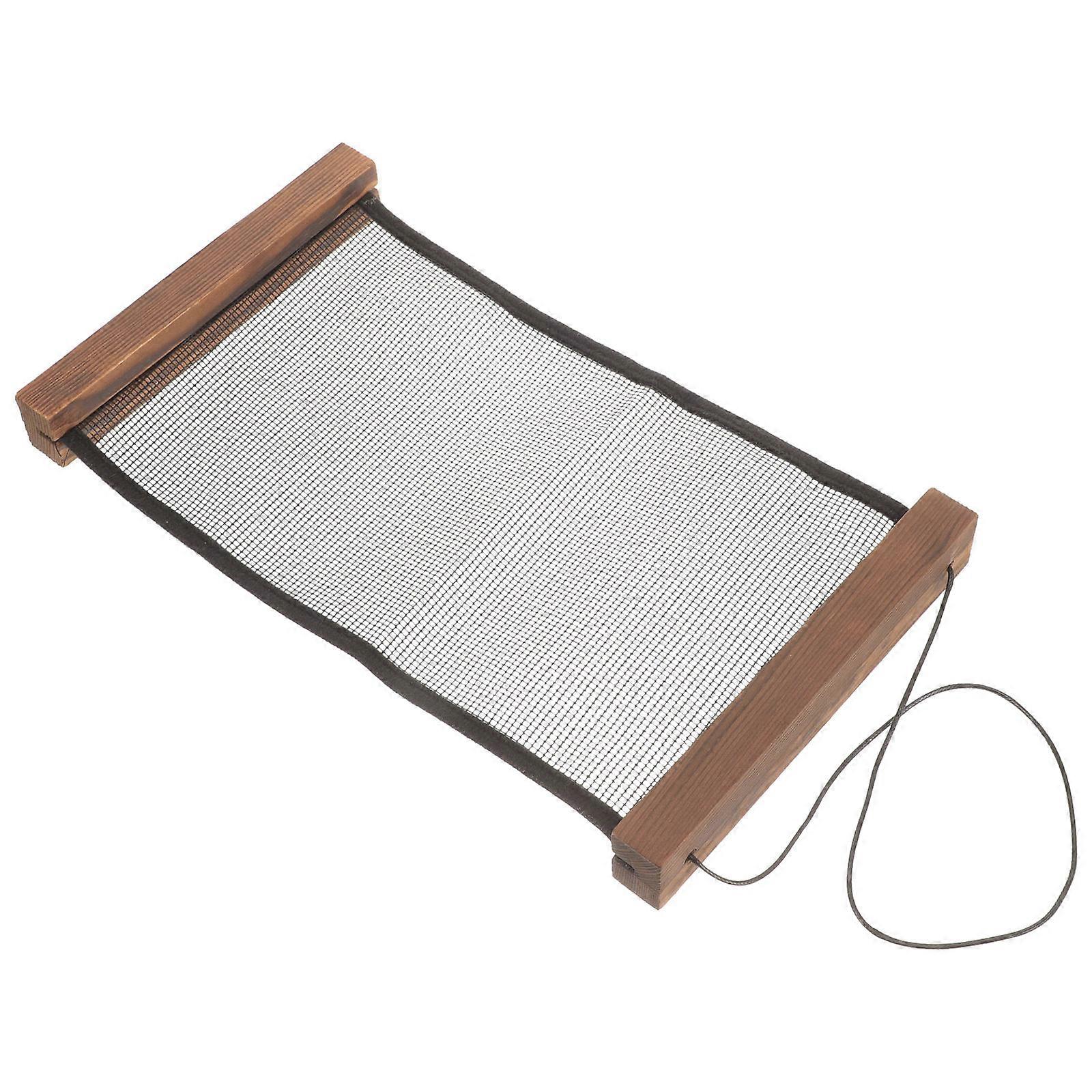 Earring Holder Organizer Hanging Rack with Wood Frame 3Pcs Set