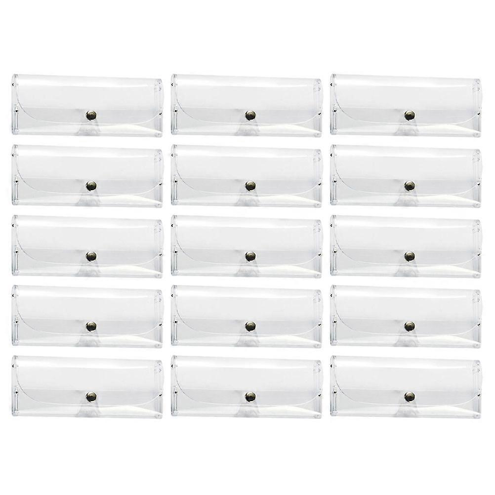 Transparent Eyeglasses Cases 30 Pcs Portable Sunglasses Box For Travel And Daily Use Lightweight Durable