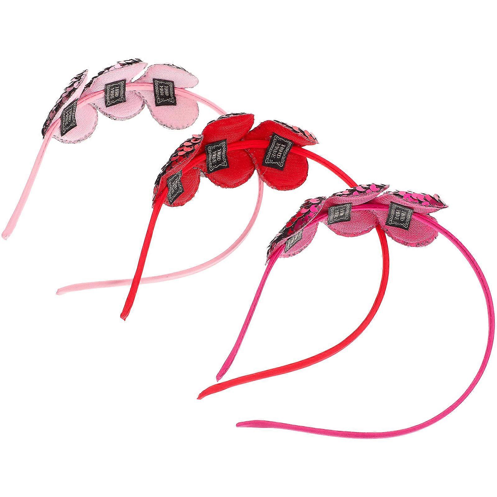 Valentines Party Hair Bands for Decor 12Pcs Assorted Color Headbands