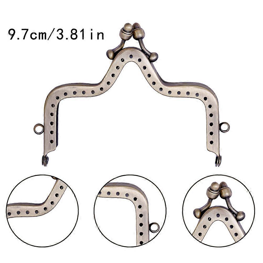 Retro Purse Frame Lock for Bag Making DIY Craft Handmade Crown Shape 1 Set