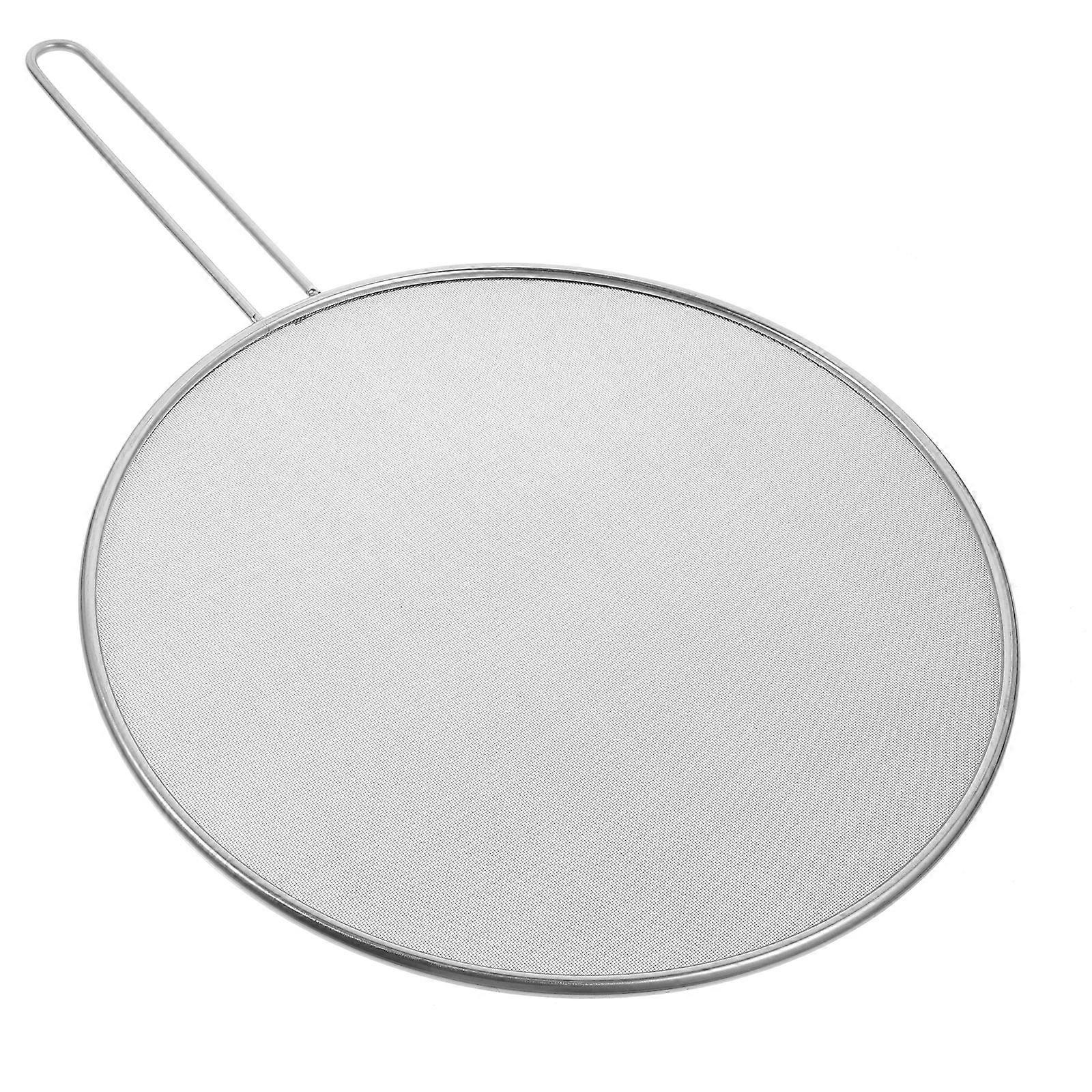 Splatter Guard 5Pcs Rectangular Pot Lid Anti Oil Splatter Kitchen Cooking Heat Insulation Silver