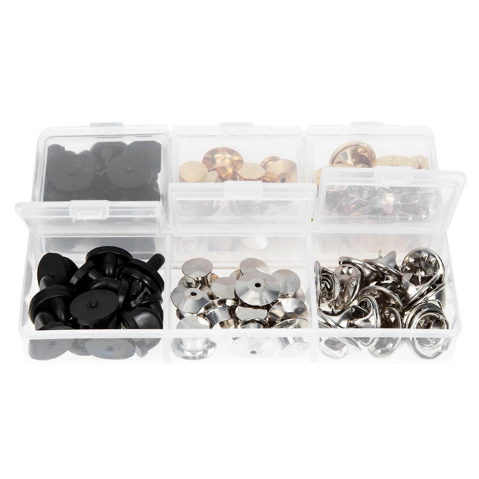 Metal Pin Backs Locking Pin Backs for Decor 420Pcs Multi Use Assorted Color