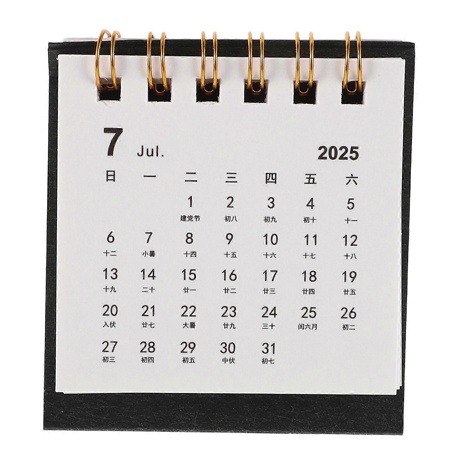 Mini Calendars Stand Up Type 2026 Daily Use Month Planner Modern Aesthetic Home Office Decoration 1Set