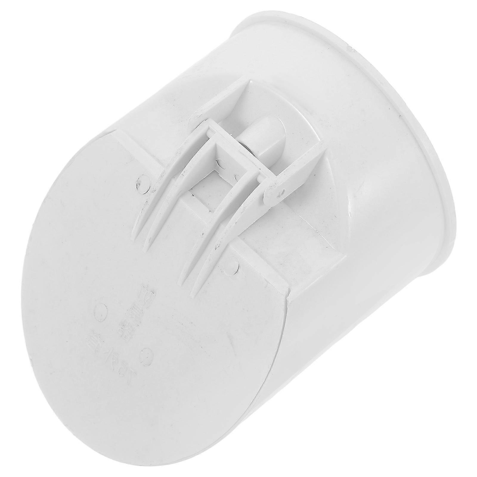 Round PVC Pipe Adapter Caps for Kitchen Ventilation 3.7X3.2X3.2in Odor Prevention Function 1Set