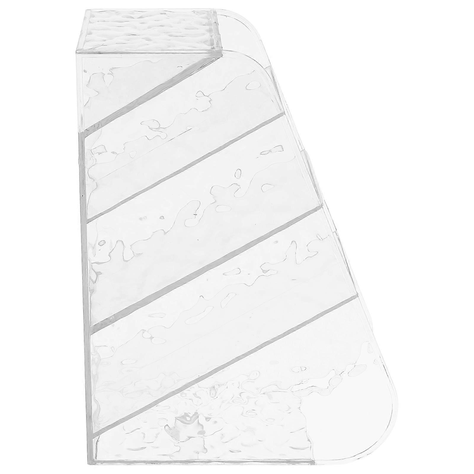 Transparent Pen Desk Organizer Multi-Layer Storage Rack for Storage 4Pcs