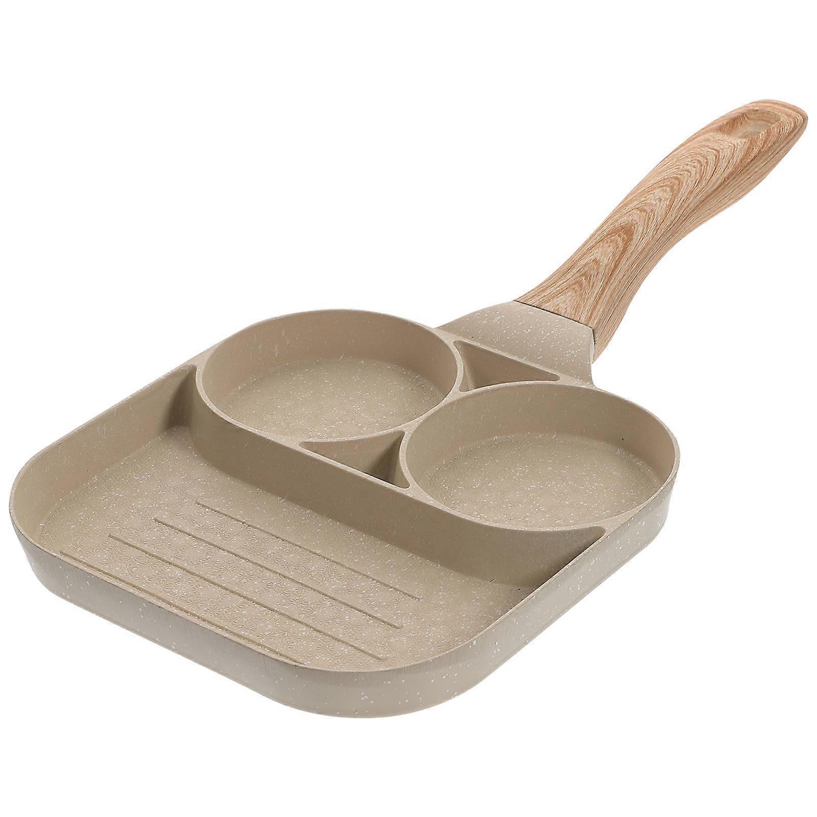 Convenient Egg Pan Camping Frying Pan Non Stick 1Set for Kitchen Use