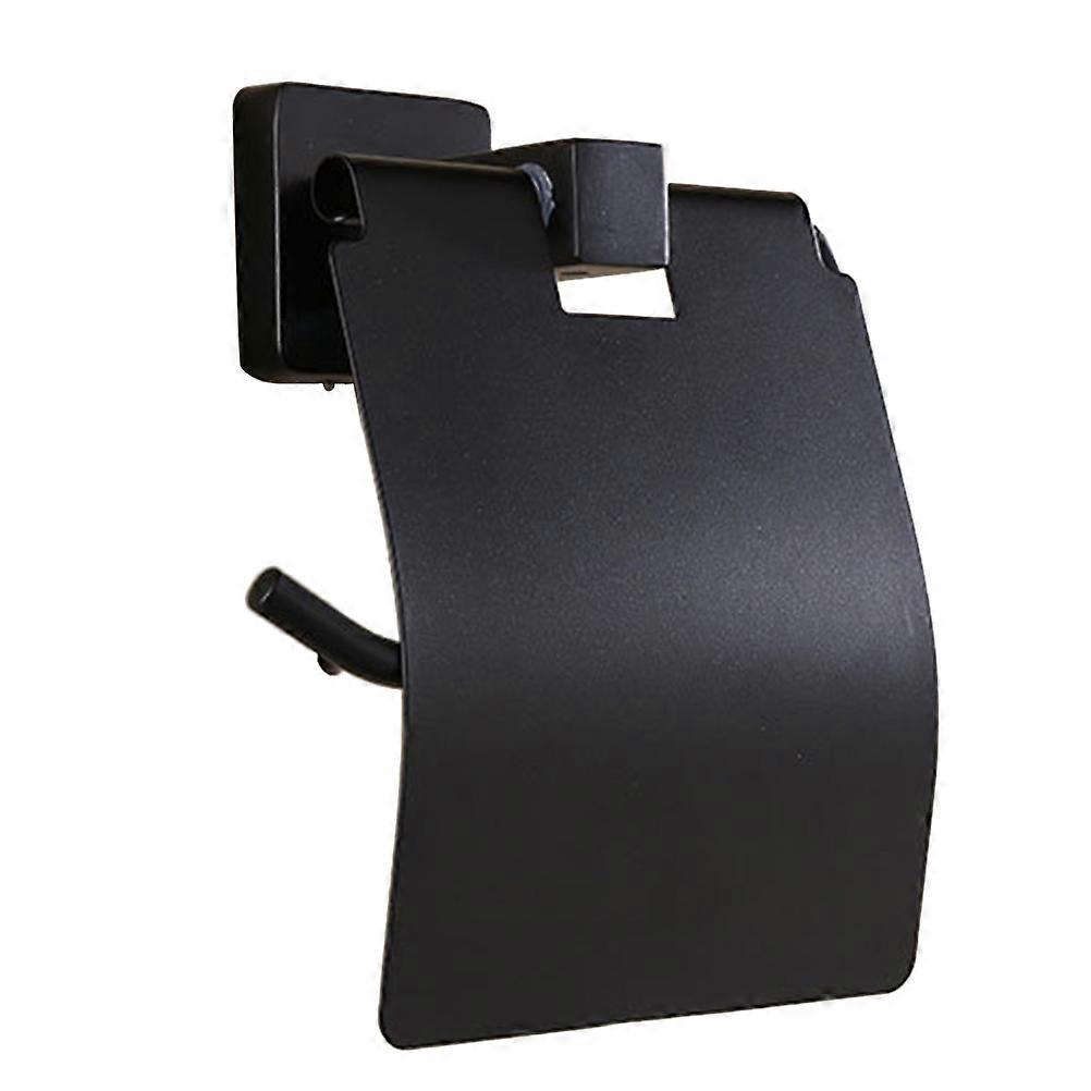 Paper Storage Rack Stainless Steel for Bathroom Use 3Pcs Black