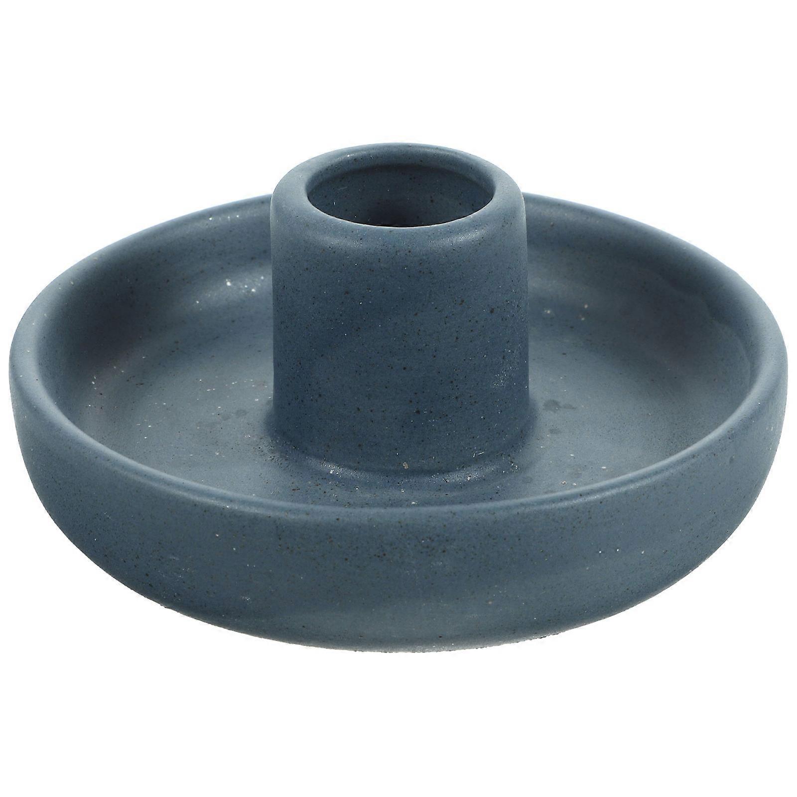 Wood Incense Stick Burner 2Pcs Flat Bottom Table Decor Blue For Candle Holder Creating A Unique Atmosphere
