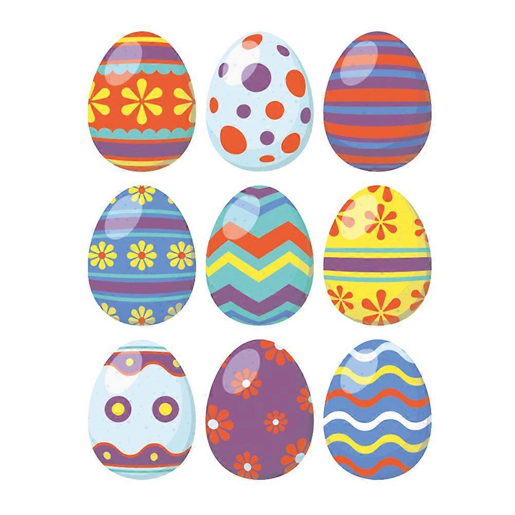 Egg Decal 3Pcs PVC Easter Wall Sticker for Decorative Home Use
