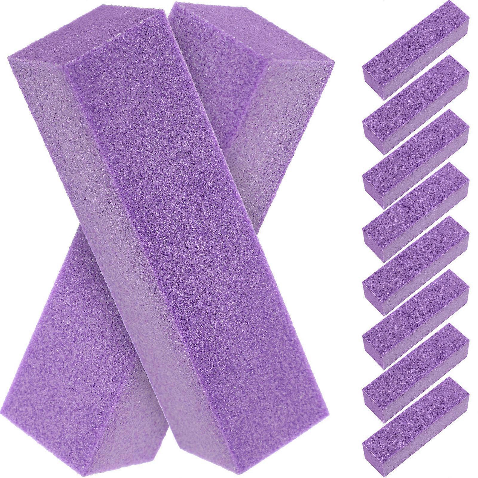 Purple Nail Files Sponge for Trimming 40Pcs Professional Nail Buffer Blocks