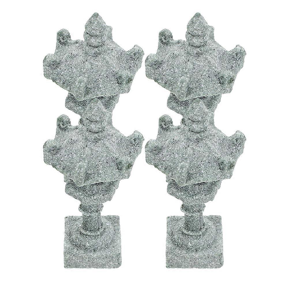 Miniature Stone Statue for Garden Decoration 8 Pieces
