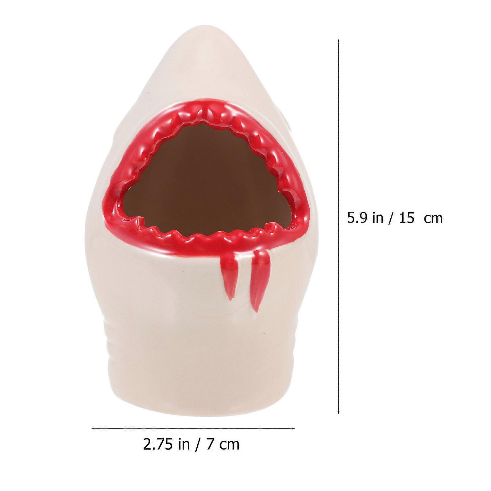 Shark Cocktail Cup Creative Ceramic Drinking Cup for Home Use 1Pcs