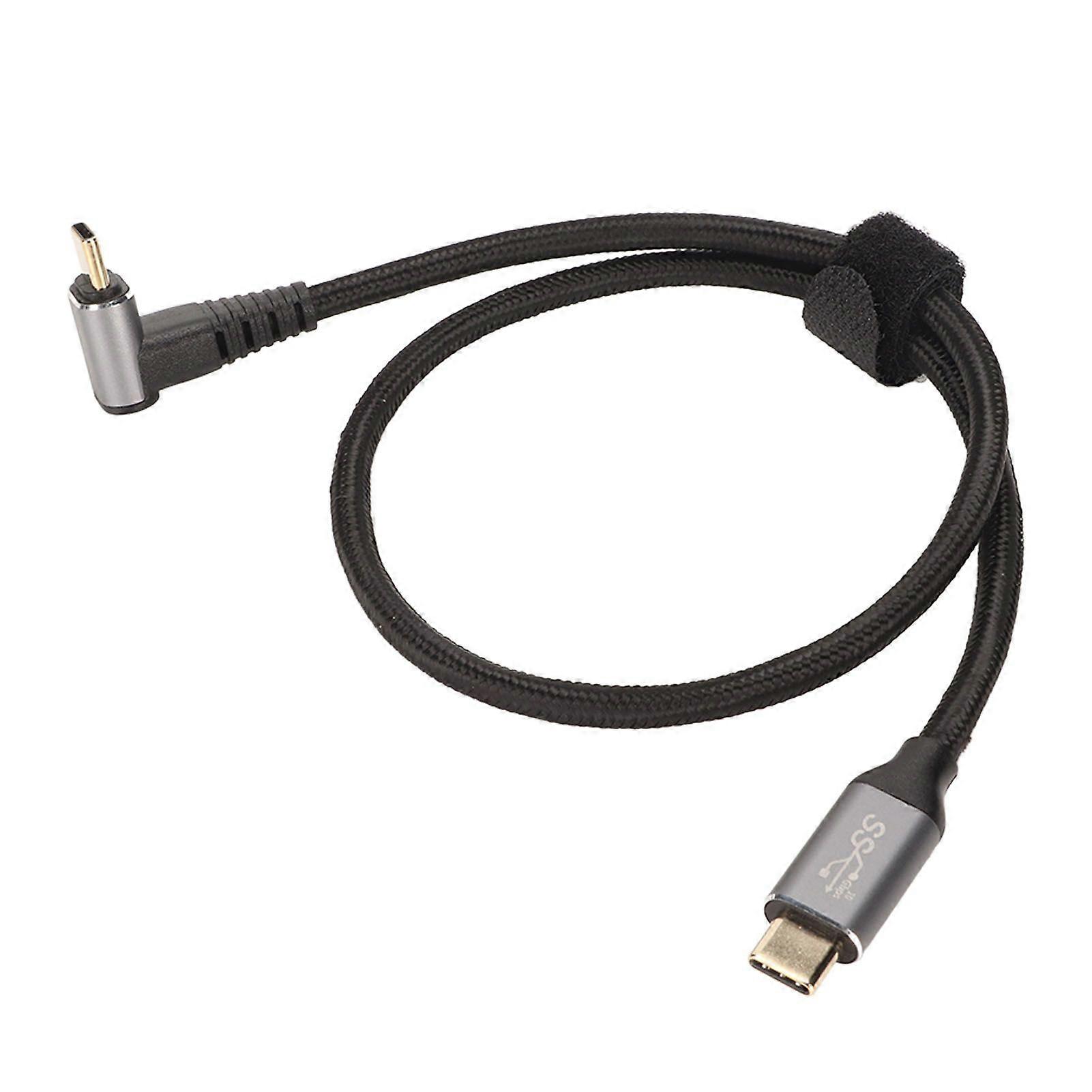 90 Degree USB C Cable 4K 60Hz Supports PD100W Type C 3.2 Gen2 Full Function USB C Fast Charging Cord for Steam Deck