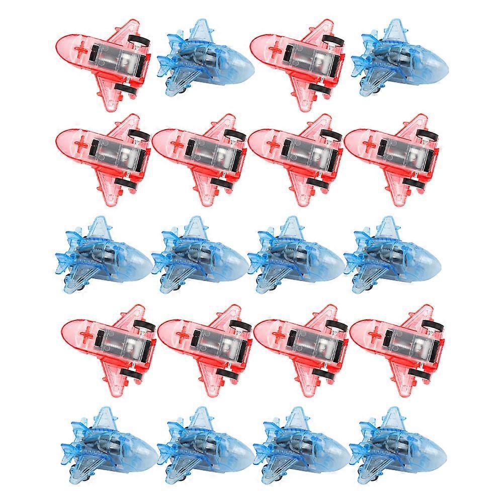 Transparent Plane Toy Pull Back Airplanes Playset for Kids 24Pcs Plastic