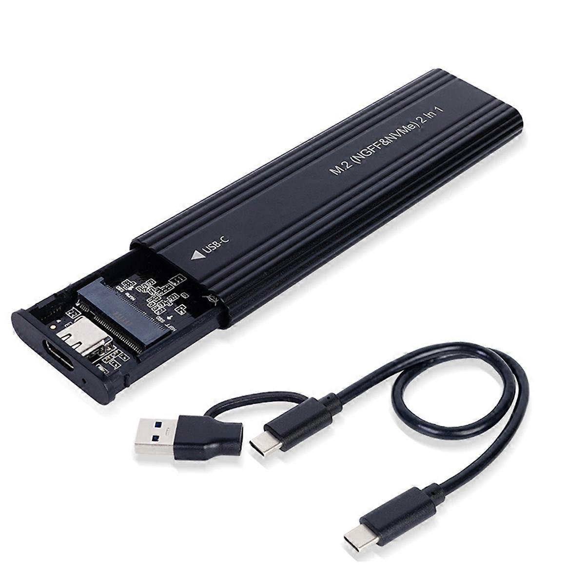 NVME M.2 Drive External Enclosure Aluminum Case Type C SSD