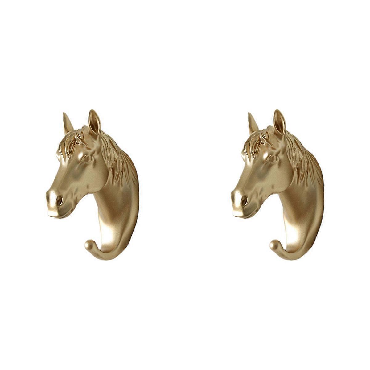 Wall Mounted Hooks Animal Head Rack Coat Caps Wall Hanger B