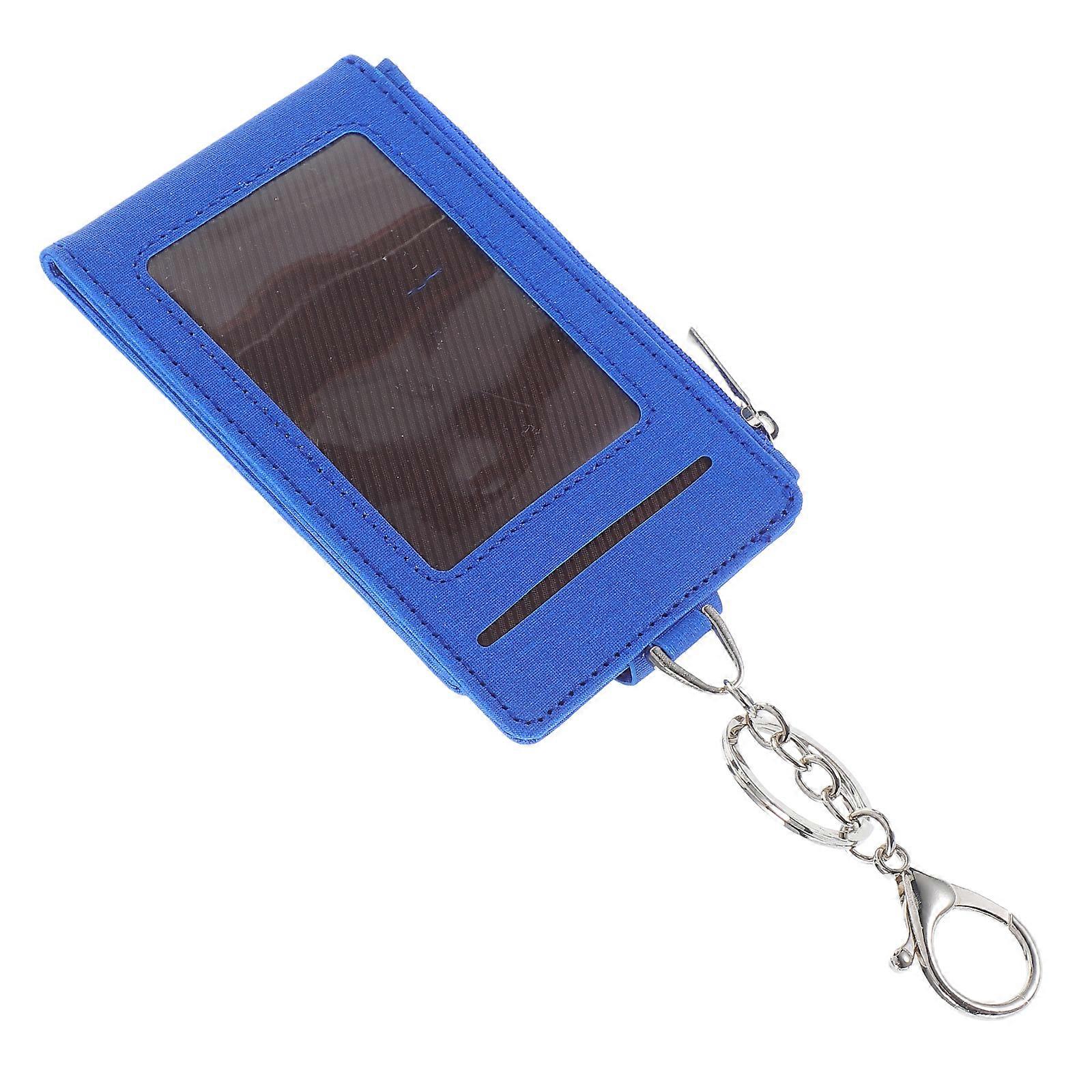 Card Holder Keychain Wallet PU Cover for Card Multifunctional
