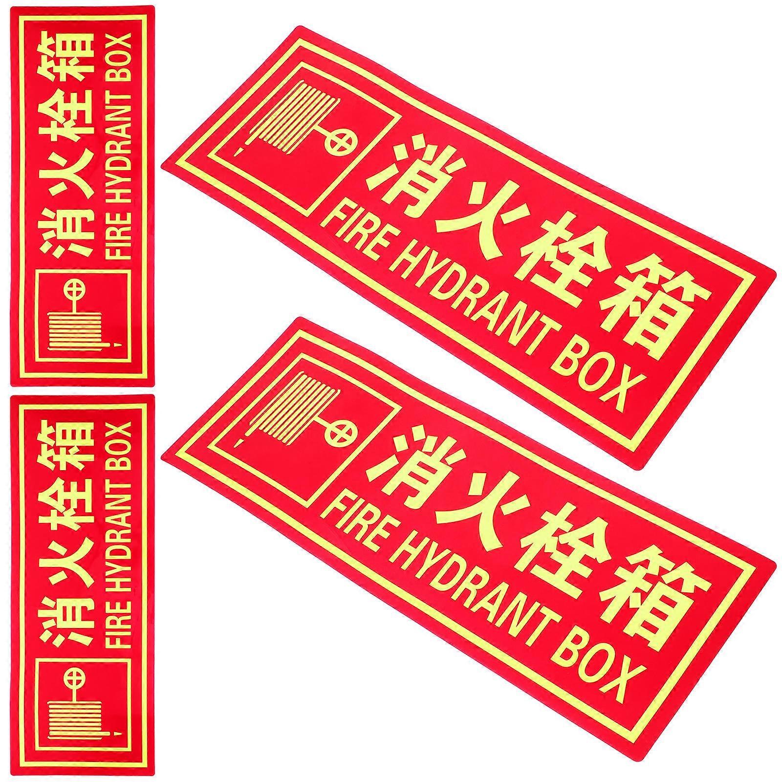 Fire Extinguisher Sign for Office Use PVC Material 8Pcs Set