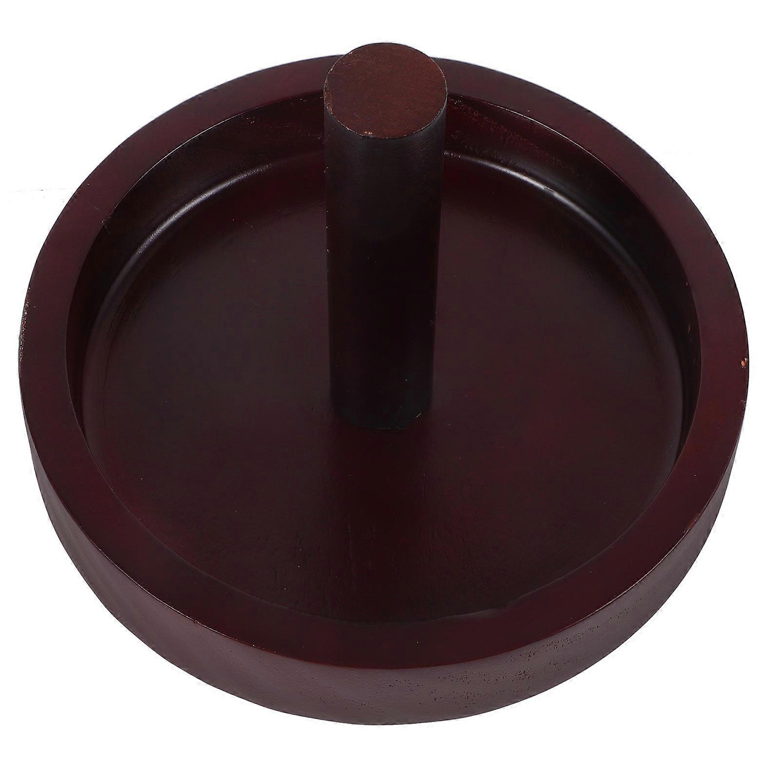 Dark Brown Pool Chalk Holder Wooden Durable for Pool Table 4Pcs