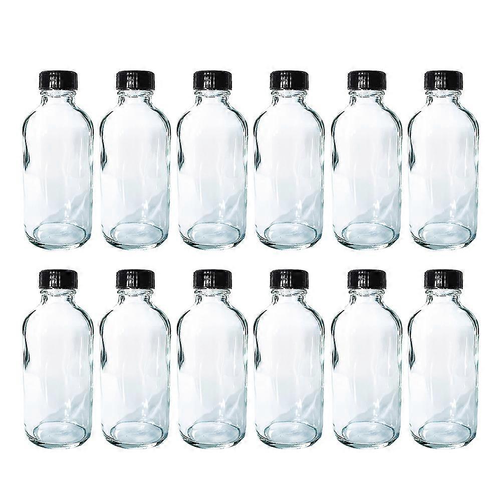 Sample Bottles for Storage Use 12Pcs Transparent Glass Reagent Bottles