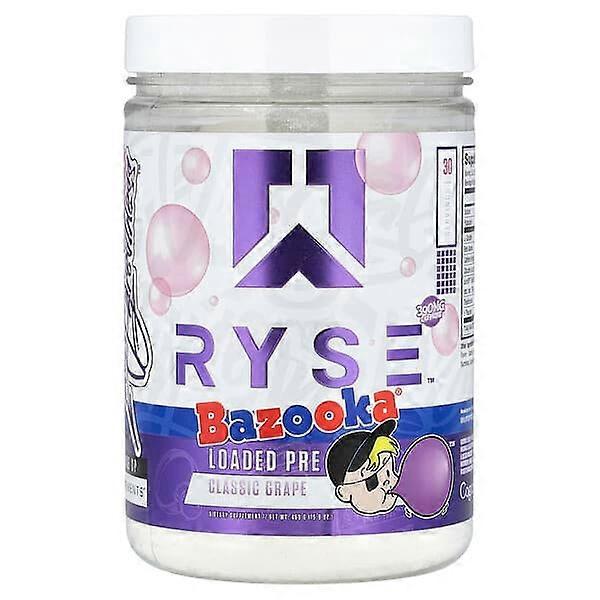 RYSE, Loaded Pre, Bazooka® Classic Grape, 15.9 oz (450 g)