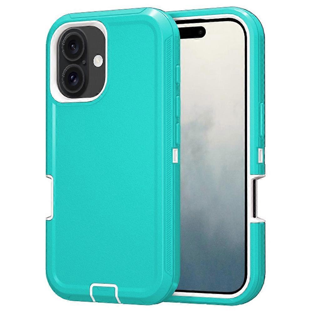 For iPhone 16 Plus Case Detachable PC+TPU Drop-Proof Back Cover