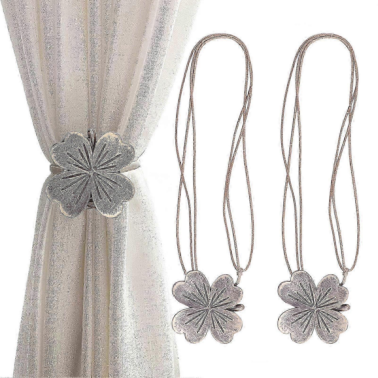 2 PCS Curtain Tiebacks Simple Resin Carving Binding Rope Curtain Strap Buckle Accessories miao7