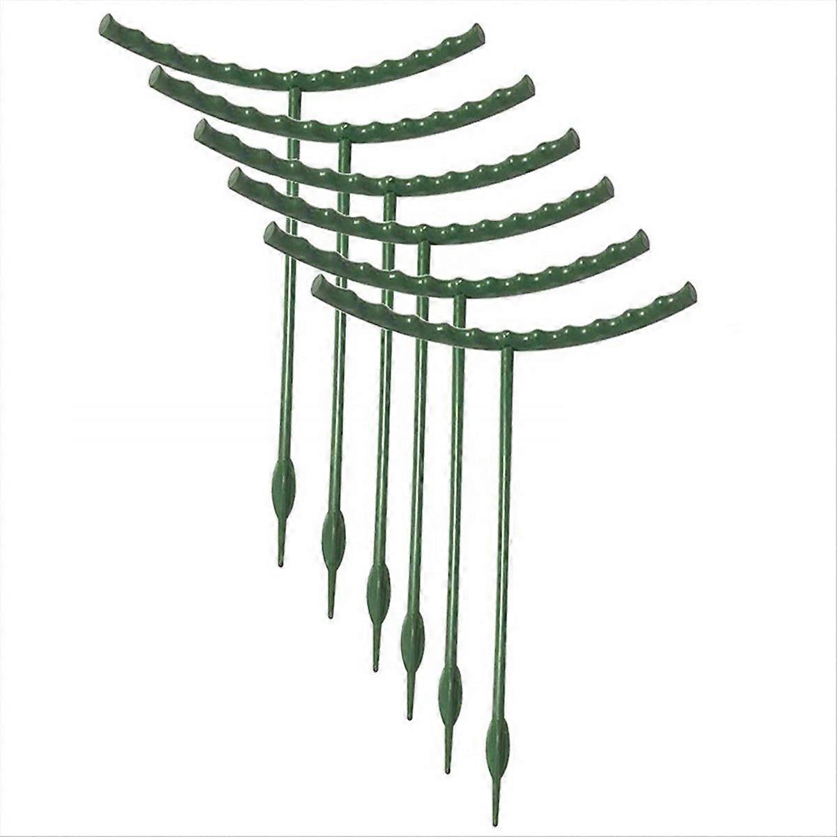 10 Pack Plant Support Plant Stakes,Plastic Half Round Plant Support A