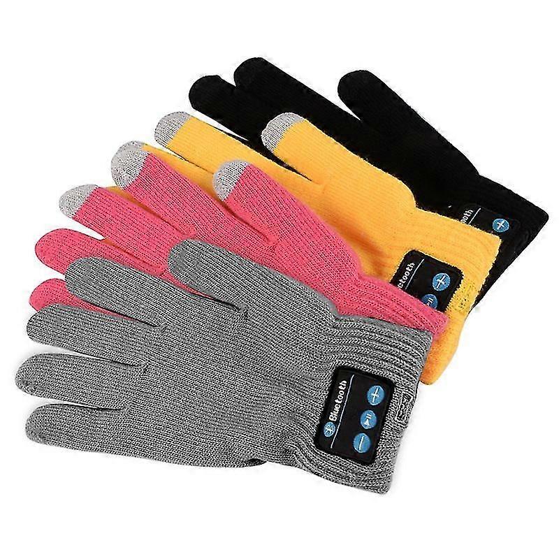 Wireless Bluetooth Gloves Winter Gloves Touch Screen with Built-in Stereo Speakers