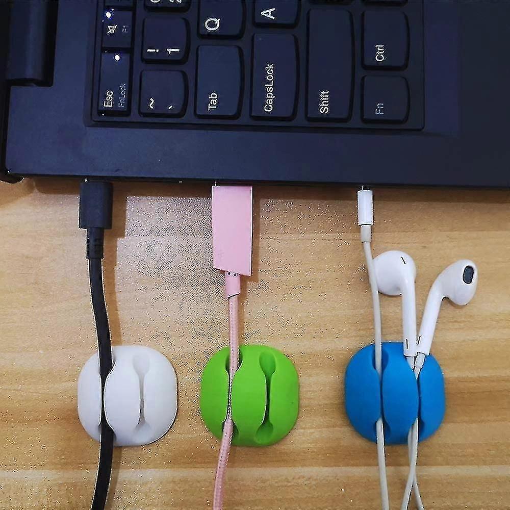 6pcs Earphone Cable Clip Organizer Suitable For Small Cables Or Wires