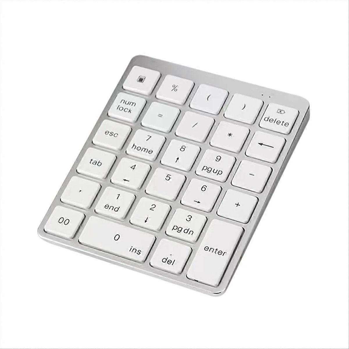 Bluetooth Numeric Keyboard 28Keys Portable Wireless Keyboard for Tablet PC Laptop Rechargeable Nump