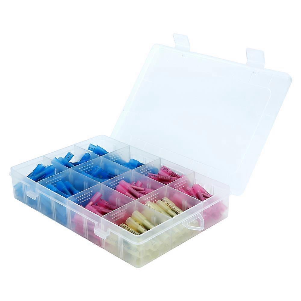 Box of 200 Crimp Connectors in 3 Sizes Heat Shrink Tubing Set (0.5 – 0.6mm thin)