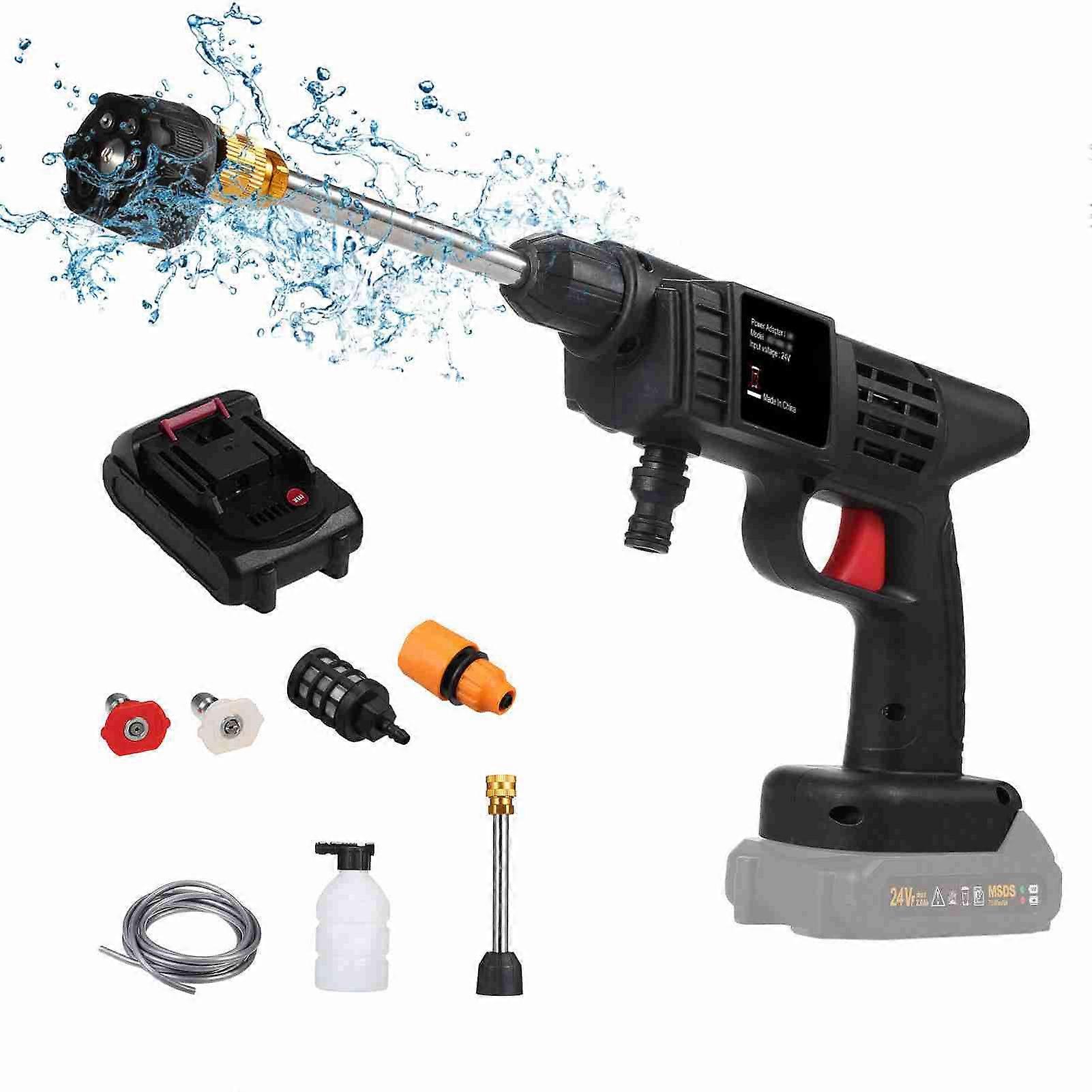 Handheld pressure washer with rechargeable battery for home use