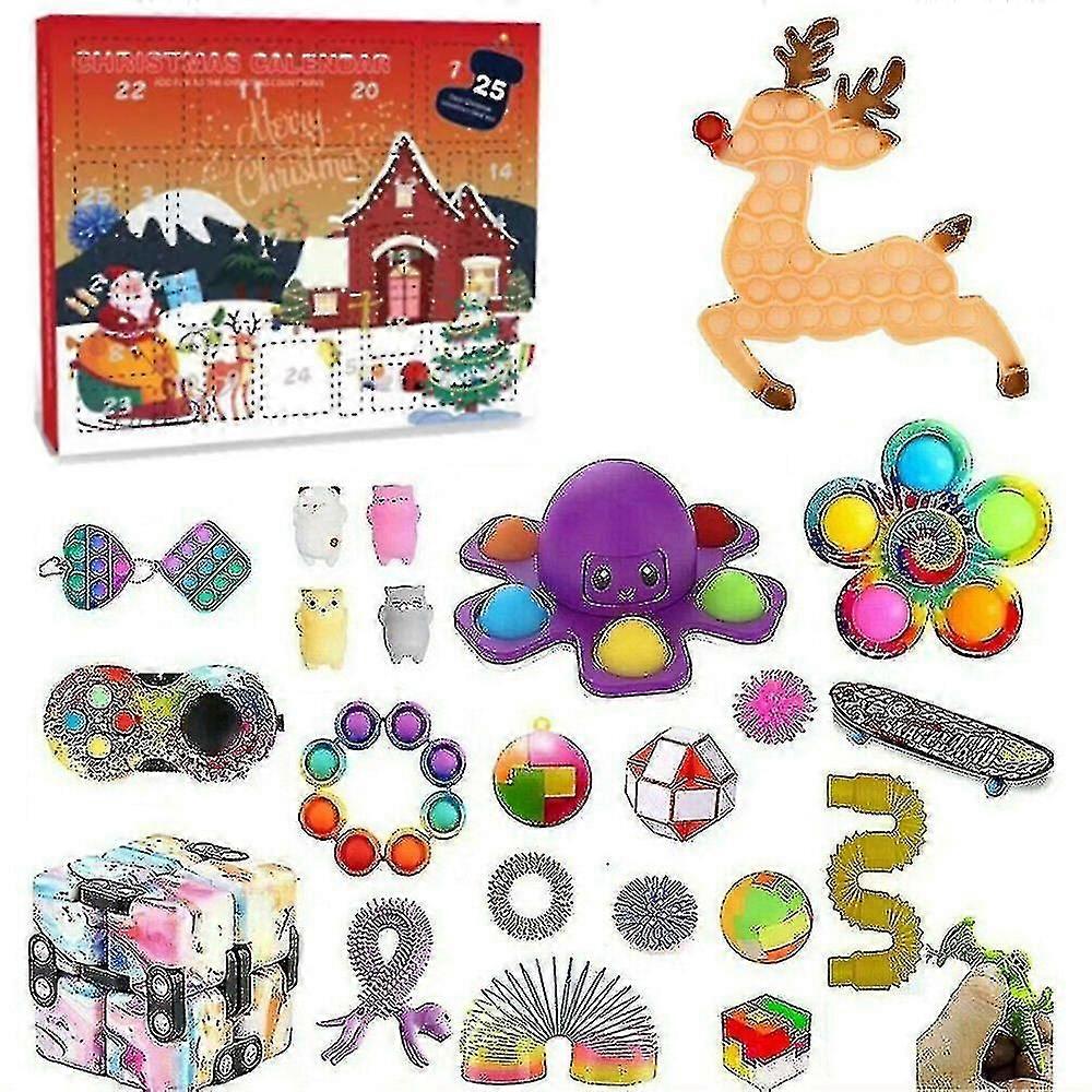24days Christmas Countdown Calendars Toyss Calendar Countdown Blind Box Gift @BUGU