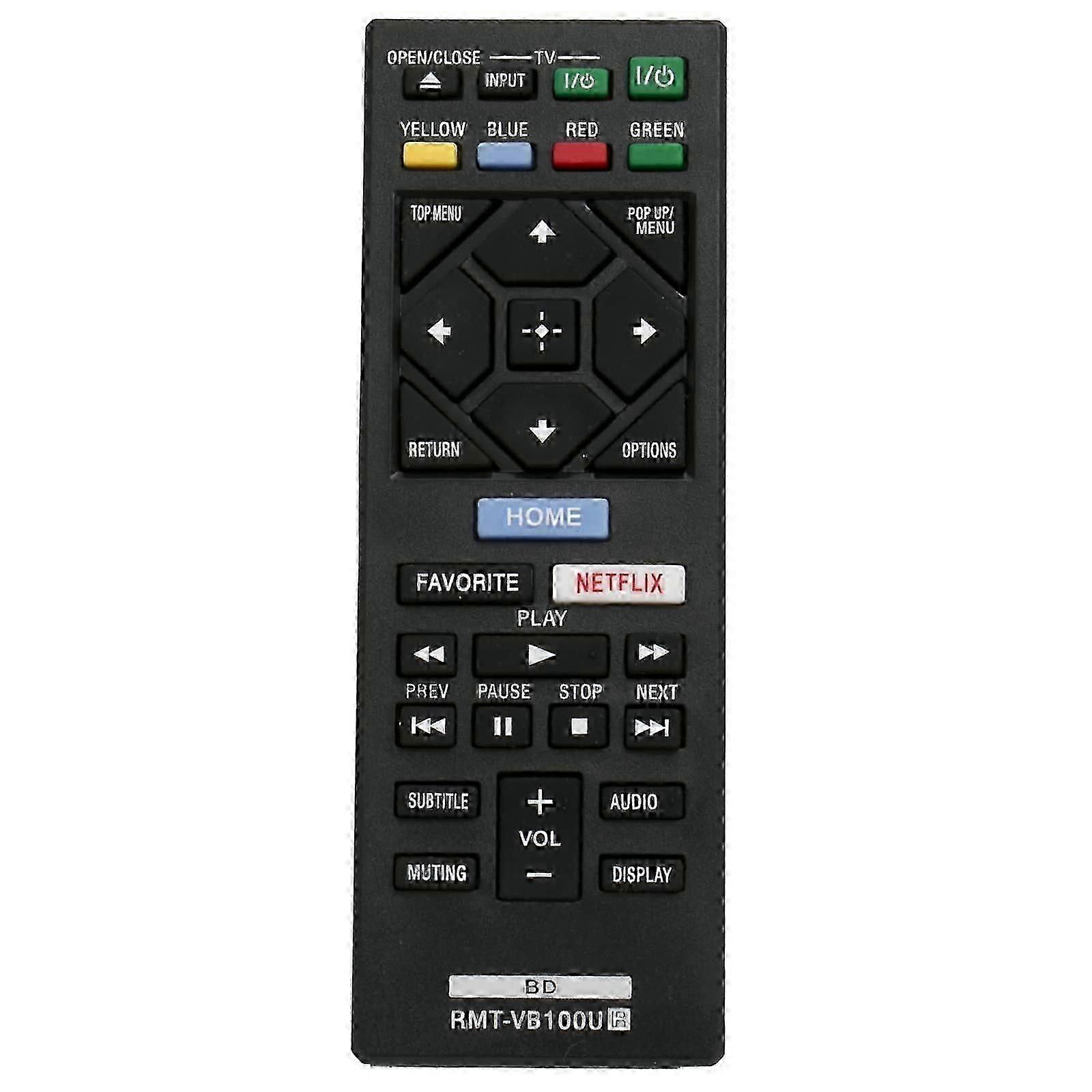 RMT-VB100U Replacement Remote Control for Sony Blu-ray Players BDP-S5500 BDP-S4500 BDP-S1500 BDP-S3500 BDP-S6500 BDP-S3700 BDP-S1700